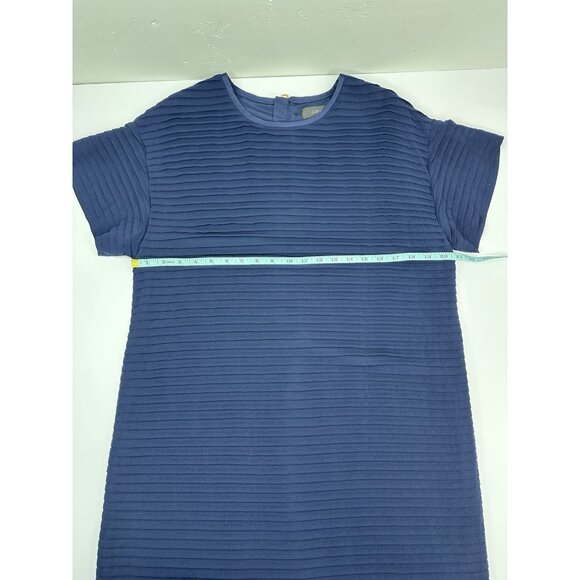 J.Crew‎ Women's Navy Blue Tiered Designer Shift Dress - Picture 11 of 15